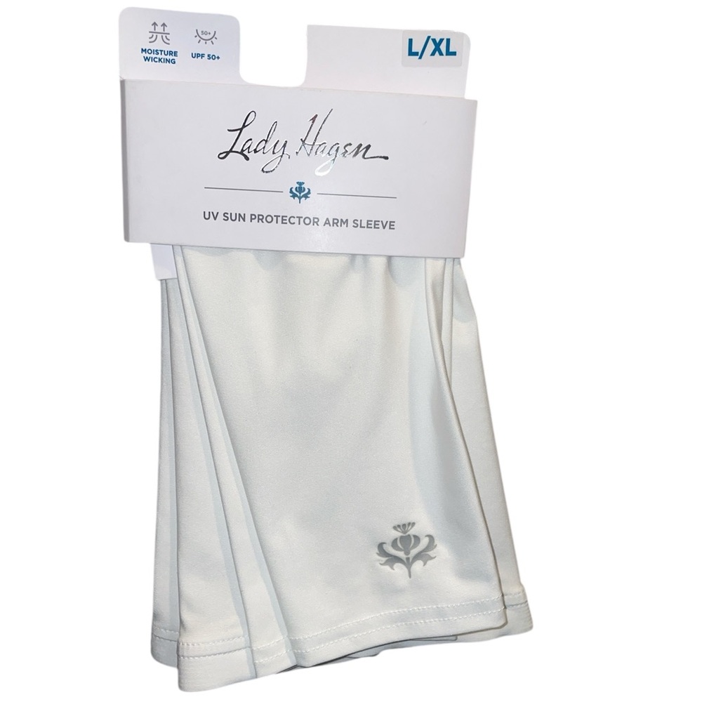 Lady Hagen White UV Sun Protector Arm Sleeve L/XL